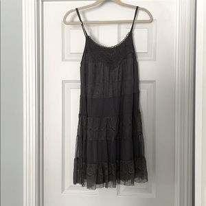 Grey Lace Dress